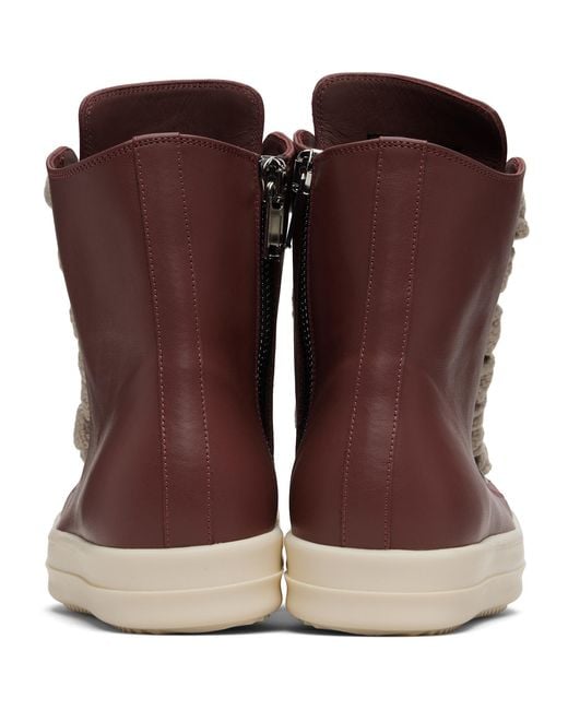 Rick Owens Brown Concordians Jumbolace Sneakers for men