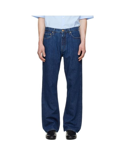 Jil Sander Blue Regular Denim Jeans for men