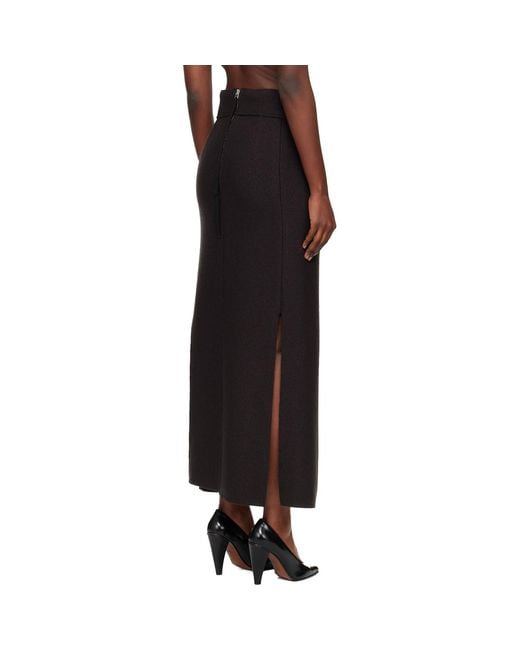 Lanvin Black Pencil Maxi Skirt