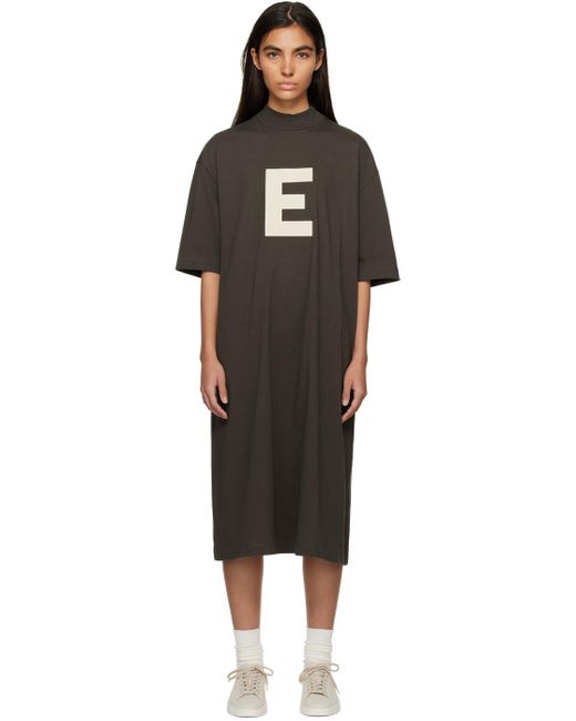Fear Of God グレー 半袖 ミディアムワンピース Black