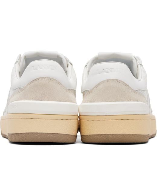 Lanvin White Clay Sneakers for men