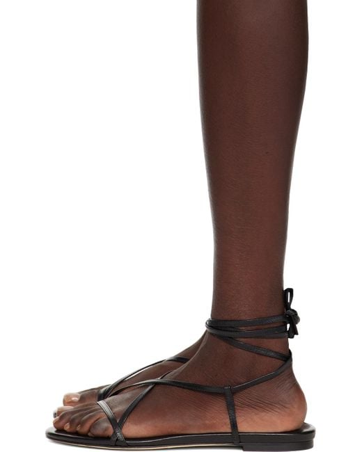 Aeyde Brown Penny Flat Sandals