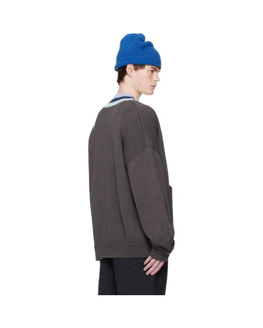 Edward Cuming Black Heart Throb Cardigan for men