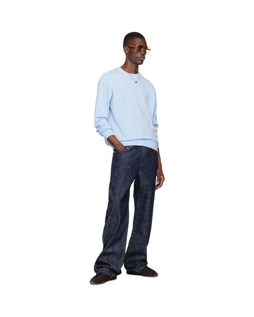 Pull Bleu À Logo J Jacquemus pour homme en coloris Blue