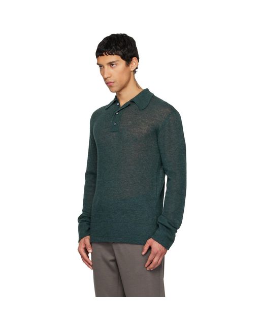 Rier Multicolor Alpaca & Silk Polo for men