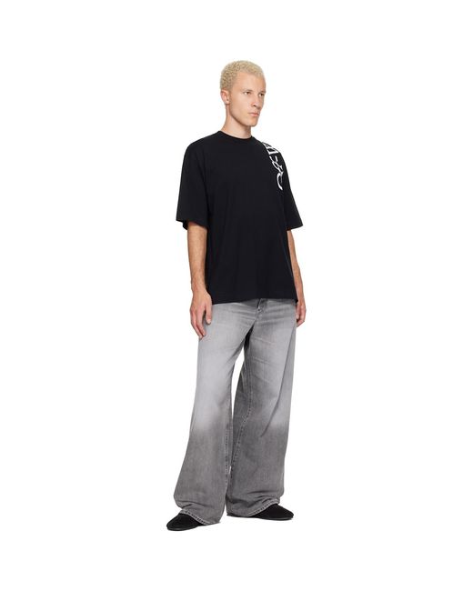 Off-White c/o Virgil Abloh Black Vertical Bookish Skate T-Shirt for men