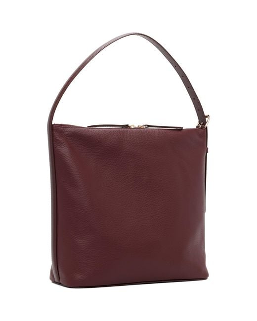 A.P.C. Purple Burgundy Vera Shoulder Bag
