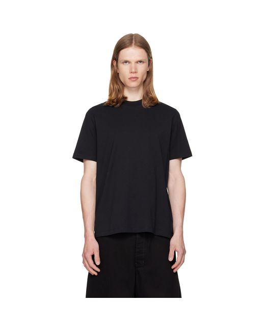 Jil Sander Black Crew-Neck T-Shirt for men