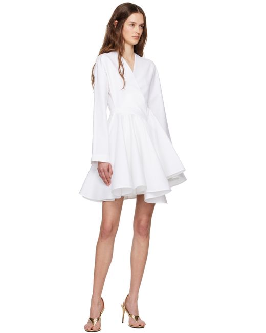 Alaïa Black Cotton Poplin Minidress