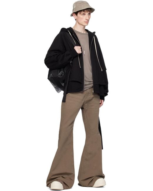 Rick Owens Natural Gray Bolan Trousers for men