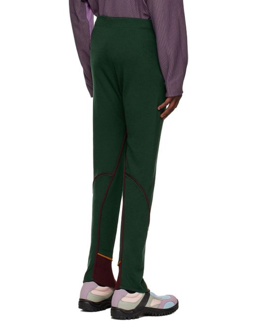 Kiko Kostadinov Green Cruma leggings for men