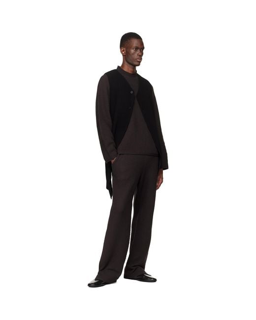 Homme Plissé Issey Miyake Black Tuxedo Pleats Vest for men