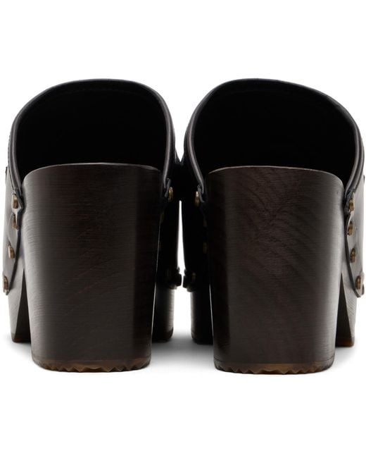 A.P.C. Black 'Les Sabots' Heels