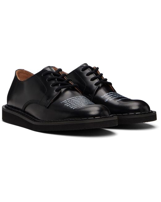 George Cox Black Undercover Edition 4 Eyelet Derbys