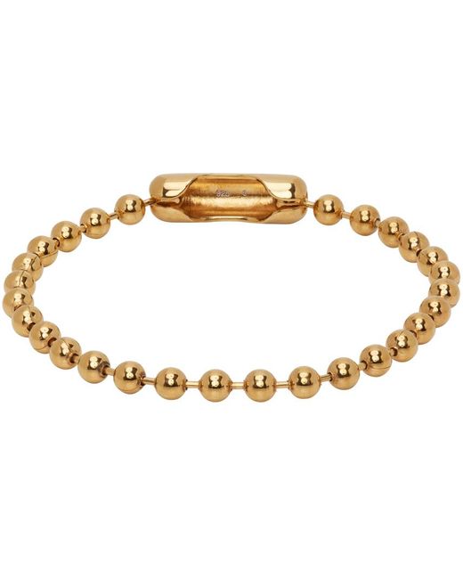Ambush Black Gold Ball Chain Bracelet for men