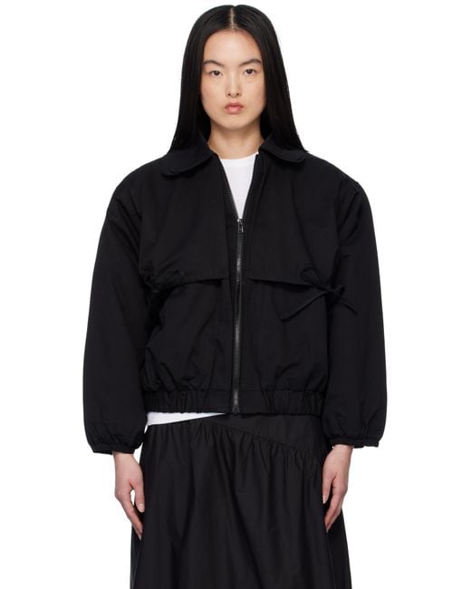 Deiji Studios Black Double Layered Jacket