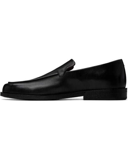 Marsèll Black Mocasso Leather Loafers for men