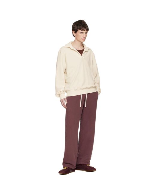 Les Tien Natural Off- Banded Polo for men