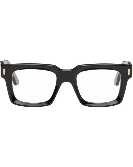 Cutler & Gross Black 1386 Square Glasses for men