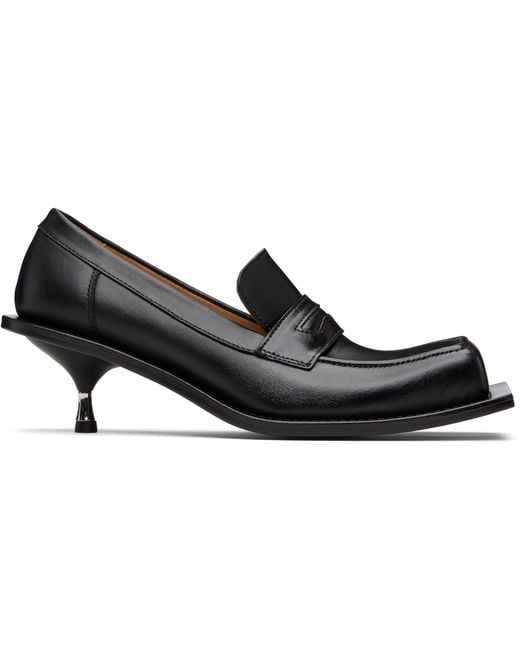 FIDAN NOVRUZOVA Black Barry Kitten Loafer Heels
