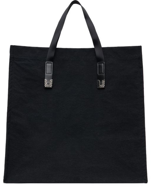 Toga Black Square Tip Tote