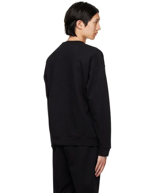 Zegna Black Essential Sweatshirt for men