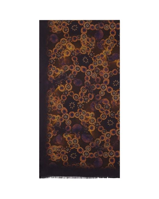 Dries Van Noten Metallic Printed Satin Scarf for men