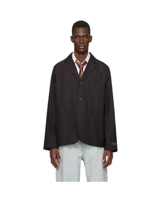 Lacoste Black Elevated Seasonal Blazer for men