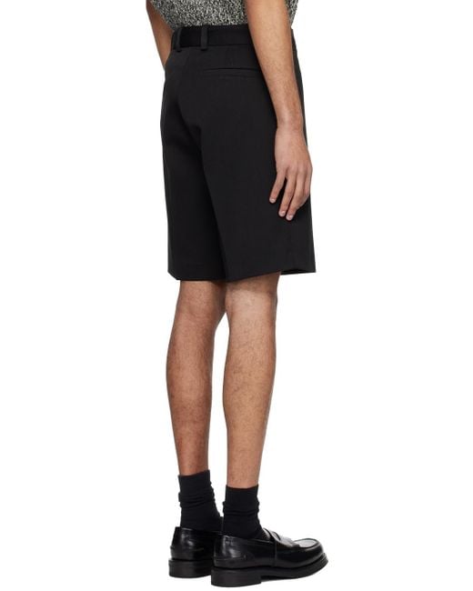 Rohe Black Tailo Shorts for men