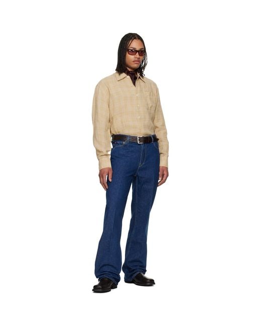 Our Legacy Blue Indigo 70s Cut Jeans for men