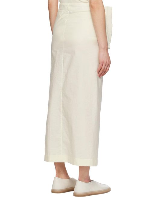 Lemaire Natural Wrap Midi Skirt