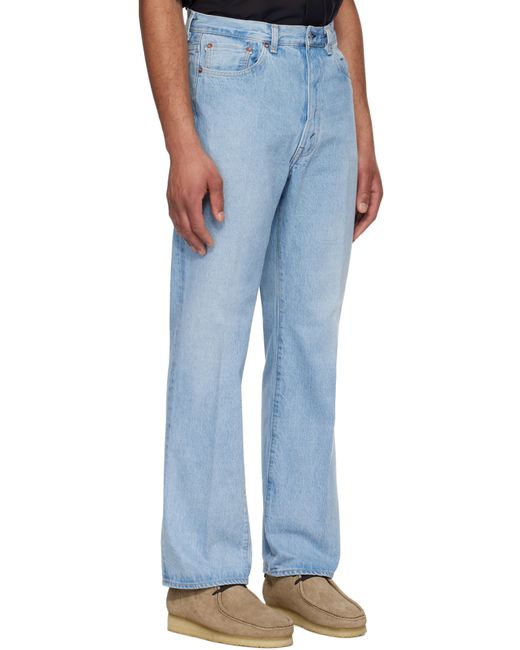 Kaptain Sunshine Men's Blue Skate Shoecut Jeans