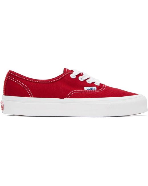 Vans Red Og Authentic Lx Sneakers for men