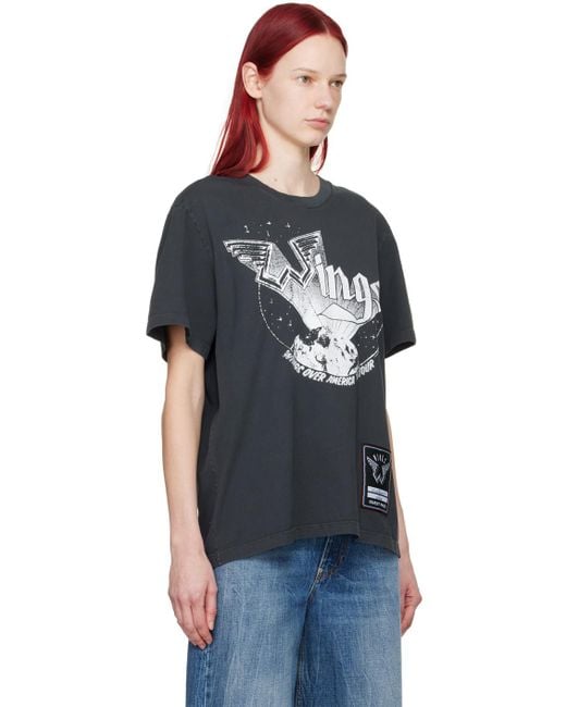 T-shirt noir - wings Stella McCartney en coloris Black