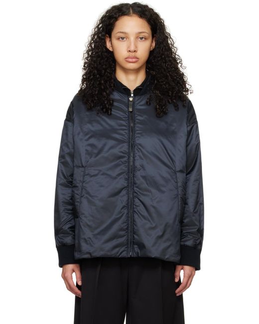 Max Mara Blue Navy Danish Bomber Jacket