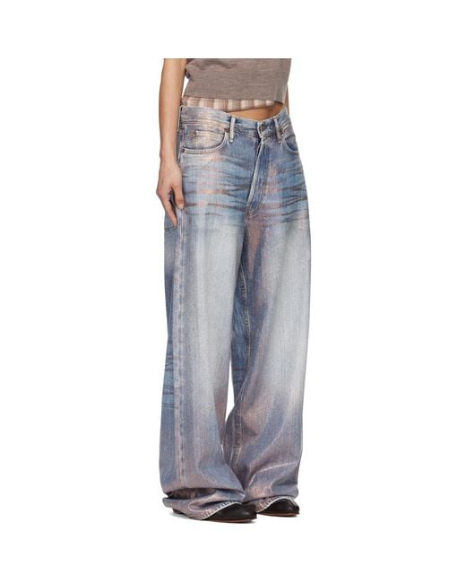 Acne Multicolor Loose Glitter 1981 Jeans