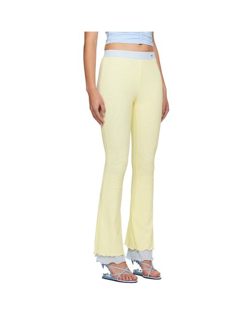 Gcds Yellow Flare Trousers