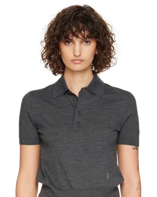 Burberry ゴールド Hollow パヴェ ピアス Black