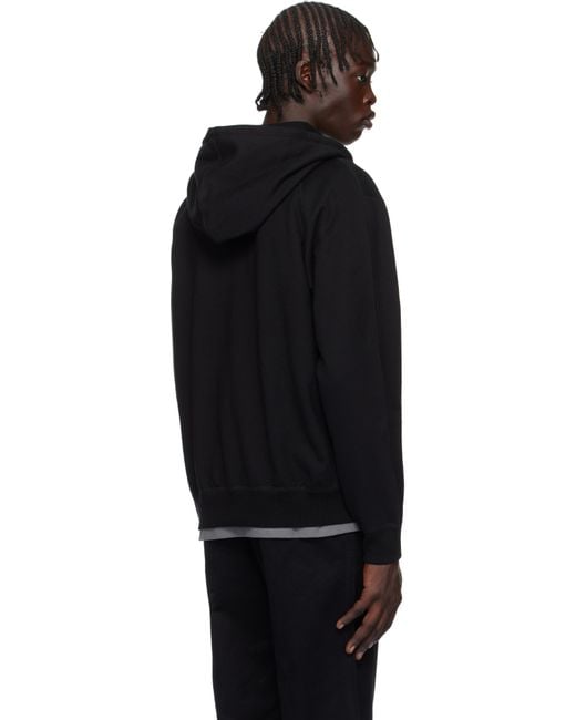 Reigning Champ Black Midweight Terry Standard Zip Hoodie for men