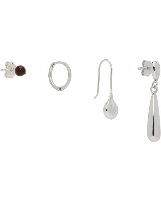 Lemaire Black Piercings Earring Set for men