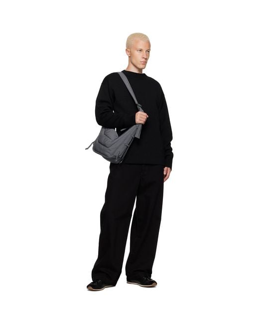 Lemaire Metallic Medium Soft Game Bag for men