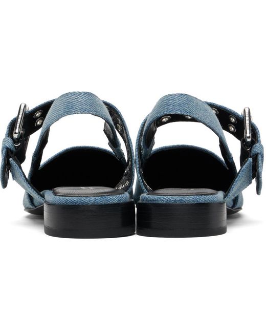 Ragbone chaussures à enfiler astra bleues à bride arrière Rag & Bone en coloris Black