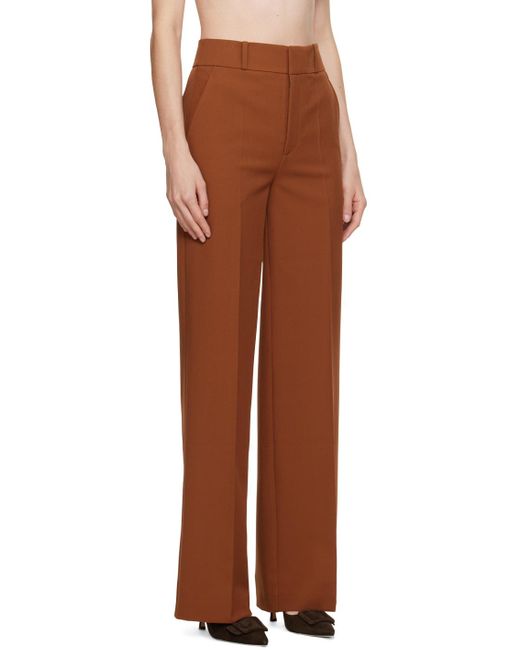 FRAME Brown 'the Relaxed' Trousers