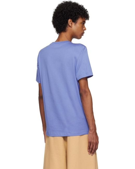 Marni Blue Logo Patch T-Shirt for men