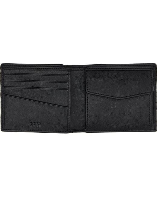Boss Black Monogram Pattern Wallet for men