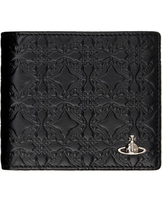 Vivienne Westwood Black Billfold Wallet for men