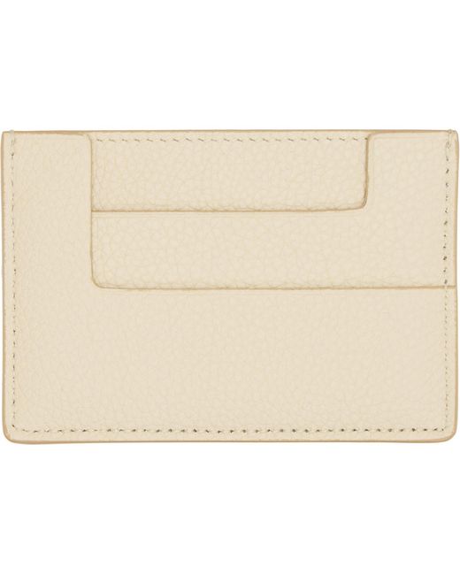Tom Ford Black Grain Leather Card Holder