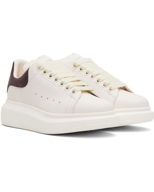 Alexander McQueen Black Off- & Burgundy Oversized Sneakers