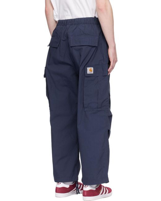 メンズ Carhartt ネイビー Jet カーゴパンツ Blue