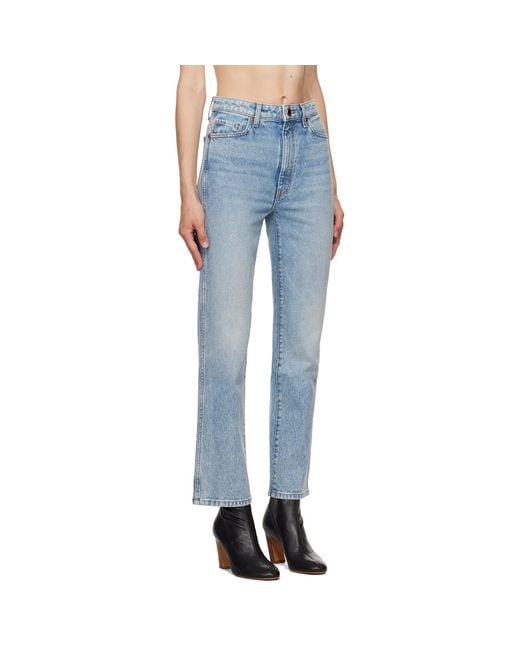 Khaite Blue 'The Abigail Stretch' Jeans
